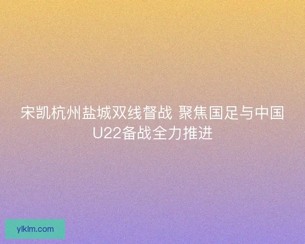 宋凯杭州盐城双线督战 聚焦国足与中国U22备战全力推进